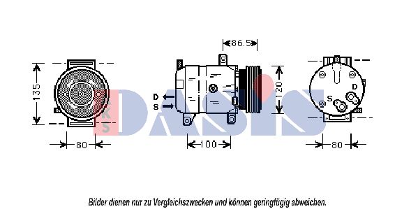 AKS DASIS Kompressori, ilmastointilaite 850756N